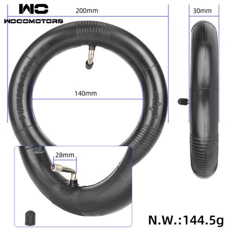 81/2*2 90˚ inner tube for Zero 9 wocomotors