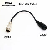 Adapter for Dualtron Electric Scooter To Switch GX16 3-Pin Plug To M20 Plug MINIMOTORS Transfer Cable